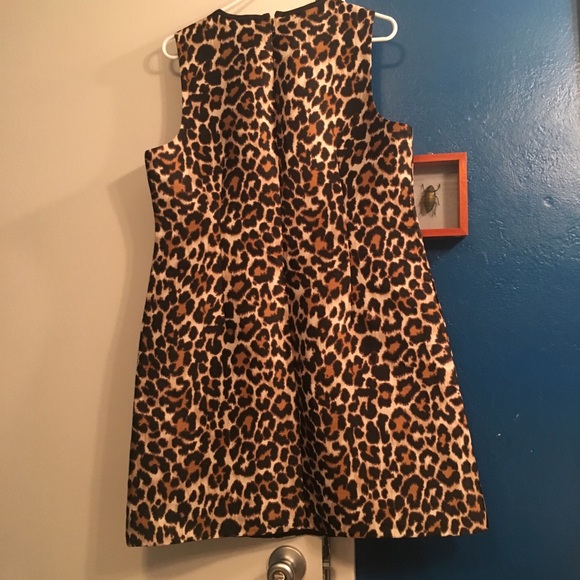 NWT J Crew leopard print shift dress - Picture 6 of 8